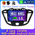 Android 14 GPS WiFi Car Autoradio Stereo Für Ford Transit Custom Tourneo 2013-18