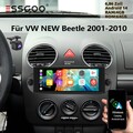 4+64G Android14 Autoradio Carplay Bluetooth KAM Navi für VW NEW Beetle 2001-2010