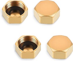 2x 4x Kappe aus Messing Innengewinde IG Gewindefittinge Fittings Schraubfitting