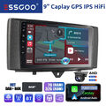 Autoradio DAB+ Carplay Android 12 GPS AHD Kam Für Mercedes Benz Smart 451 10-15