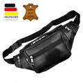 Bauchtasche Leder Gürteltasche Crossbody Bag  Damen Herren Jogging Hüfttasche