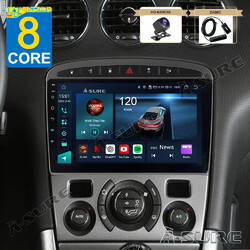 4G+64G 8 Core Android 14 Autoradio CarPlay GPS DAB Für Peugeot 308 408 2007-2013