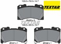 TEXTAR 2642001 Bremsbelagsatz für Scheibenbremse Bremsbelagsatz für Toyota 