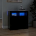 vidaXLSideboard mit LED Leuchten Beistellschrank Kommode Anrichte Holzwerkstoff