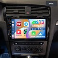 DAB+ 2+64G 10.1" Android 14 Apple Carplay Autoradio GPS WIFI Für VW Golf VII MK7