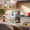 HOMCOM Eiswürfelmaschine, 2,1L Ice Maker Edelstahl 24 Eiswürfel in 6-15 Min.