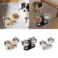 Cat Bowls Elevated Lightweight Pet Feeder for Food and Water Indoor Cats