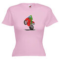 Biker Motorrad Damen Frauen Lady Fit T-Shirt