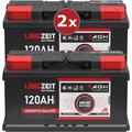 2x Solarbatterie 120AH 12V 24V AGM GEL Batterie Wohnmobil Boot Schiff Akku 240Ah