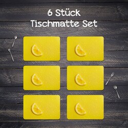 Tischset Platzdeckchen Platzset Untersetzer 45x30 Abwaschbar Früchte Spritzen