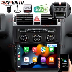 DAB+ Für VW Touran 1T1 1T2 1T3 2003-2010 Android 15 Autoradio GPS CarPlay Kamera