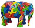 Abstrakte Design Dekoration Statue Figur Skulptur Figuren Statuen Elefant A524D