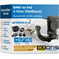 ANHÄNGERKUPPLUNG für BMW 1er F40 ab 19 vert. abnehmbar ORIS +7pol E-Satz ECS