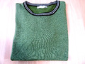 Bianca Damen Feinstrick Shirt mit Lurex Gr 48/XL grün Baumwolle edel