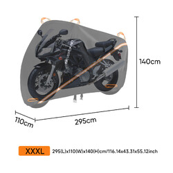 Wasserdicht Motorrad Abdeckung Motorradgarage Motorradplane Abdeckplane Roller
