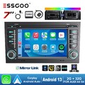 Carplay Android 13 Autoradio GPS NAV RDS + Kamera Für 02-07 Audi A4 S4 RS4 B6 B7