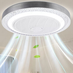 80W Deckenventilator mit Beleuchtung Fernbedienung LED Deckenlampe Schlafzimmer