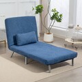 HOMCOM Schlafsessel 3-in-1 klappbar Schlafsofa mit Bettfunktion Relaxsessel