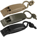 2 Stk. Mil-Tec Signalpfeife Tactical Molle Notfall Rettungspfeife Trillerpfeife