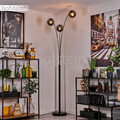 Rauchglas Schlaf Wohn Zimmer Raum Leuchte Boden Beleuchtung Steh Lampe Schalter