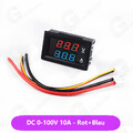 DC0-100V Digital Voltmeter 10-100A Amperemeter LED Doppelt Volt Amp Meter+Shunt