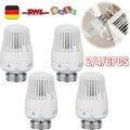 2/4/6X Thermostatkopf Heizkörper Regler Thermostat Kopf Heizung Ventil M30 x 1,5