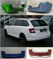 STOßSTANGE HINTEN LACKIERT IN WUNSCHFARBE NEU für Skoda Fabia Kombi 2014-2018