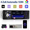 4.1" 1DIN AUTORADIO MIT BLUETOOTH FREISPRECHEINRICHTUNG MP3 SD TF AUX IN USB FM