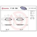 1x Bremsbelagsatz, Scheibenbremse BREMBO P 23 152 passend für ALFA ROMEO