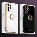 Handyhülle für Samsung S23 S24 Ultra S22 S21 FE A54 A34 Magnetic Ringhalter Case