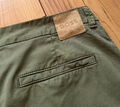 100%ORIG HUGO BOSS CHINO HOSE C_Tachini2-D GR.40 STRETCH GRÜN LOGO PATCH