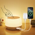 LED Nachttischlampe Nachtlicht Touch Dimmbar RGB Atmosphäre Tischlampe Akku USB