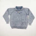 BLUE WILLI'S Herren Troyer Pullover Gr. XL blau Strickpullover Langarm Kragen Ba