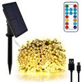 LED Solar Lichterkette Aussen Mehrfarbig Lichter 8 Modi Solarlichterkette Garten