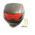 HOMCOM 28L Motorrad Heckbox Helm Topcase Aufbewahrung Kofferraum Träger Halterung Gepäckträger