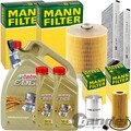 MANN INSPEKTIONSPAKET+7L CASTROL LL 5W-30 ÖL passend für AUDI A6 C6 2.4-3.2 FSI