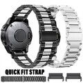 Für Garmin Fenix 8 7 7X 6 6X Epix Pro 5 5X Plus 3 HR Quick Fit Edelstahl Armband