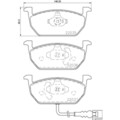 1x ORIGINAL® Brembo P 85 137 Bremsbelagsatz, Scheibenbremse Vorne, inkl.