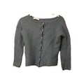 La Maille Sezane Gaspard Strickjacke Gr. Small grün Mohair Alpaka Pariser Chic 