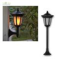 LED Solar Laterne "FLAME" mit Feuer-Effekt Wand-Lampe 4-in-1 für Garten Fackel
