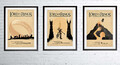 Herr der Ringe Poster, A3 A4 Alternative Film Druck Unikat Design Wandbild
