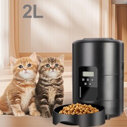 2L Futterautomat Katze & Hund Automatischer Futterspender mit LCD-Bildschirm