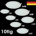 10x LED Einbaustrahler Panel Deckenleuchte Wandleuchte Strahler Spot Leuchte