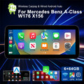 Android Autoradio CarPlay 6+64GB SWC 4G Für Mercedes-Benz A/CLA/GLA W176 NTG 5.0