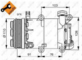 Klimaanlagen – Kompressor R 134a PAG 46 32415 NRF für FORD VOLVO