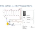 Pool Oku Absorber Set lang 32m² Wasserfläche Poolheizung Solarheizung