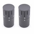 Thermostatkopf Thermostatventil M30x1,5mm Heizkörperventil Universal Anthrazit