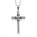 Vatertag Stylische Halskette für Herren mit Kreuz aus Edelstahl