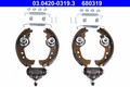 Ate 03.0420-0319.3 Bremsbackensatz für ABARTH AUTOBIANCHI  passend für FIAT Brem