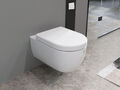 Design Hänge WC Spülrandlos Toilette abnehmbarer WC Sitz mit Softclose NANO